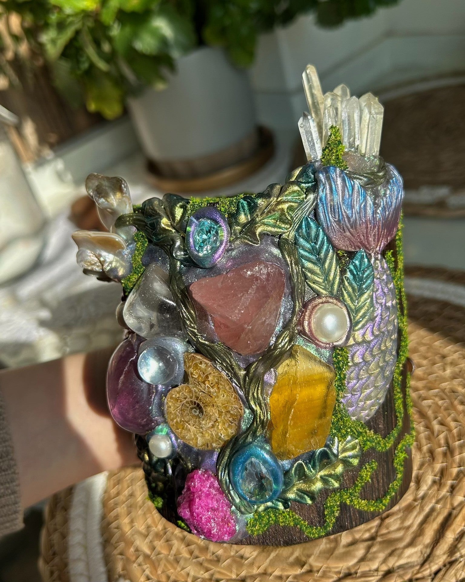 Mermaid’s Message Pen Holder-sd005