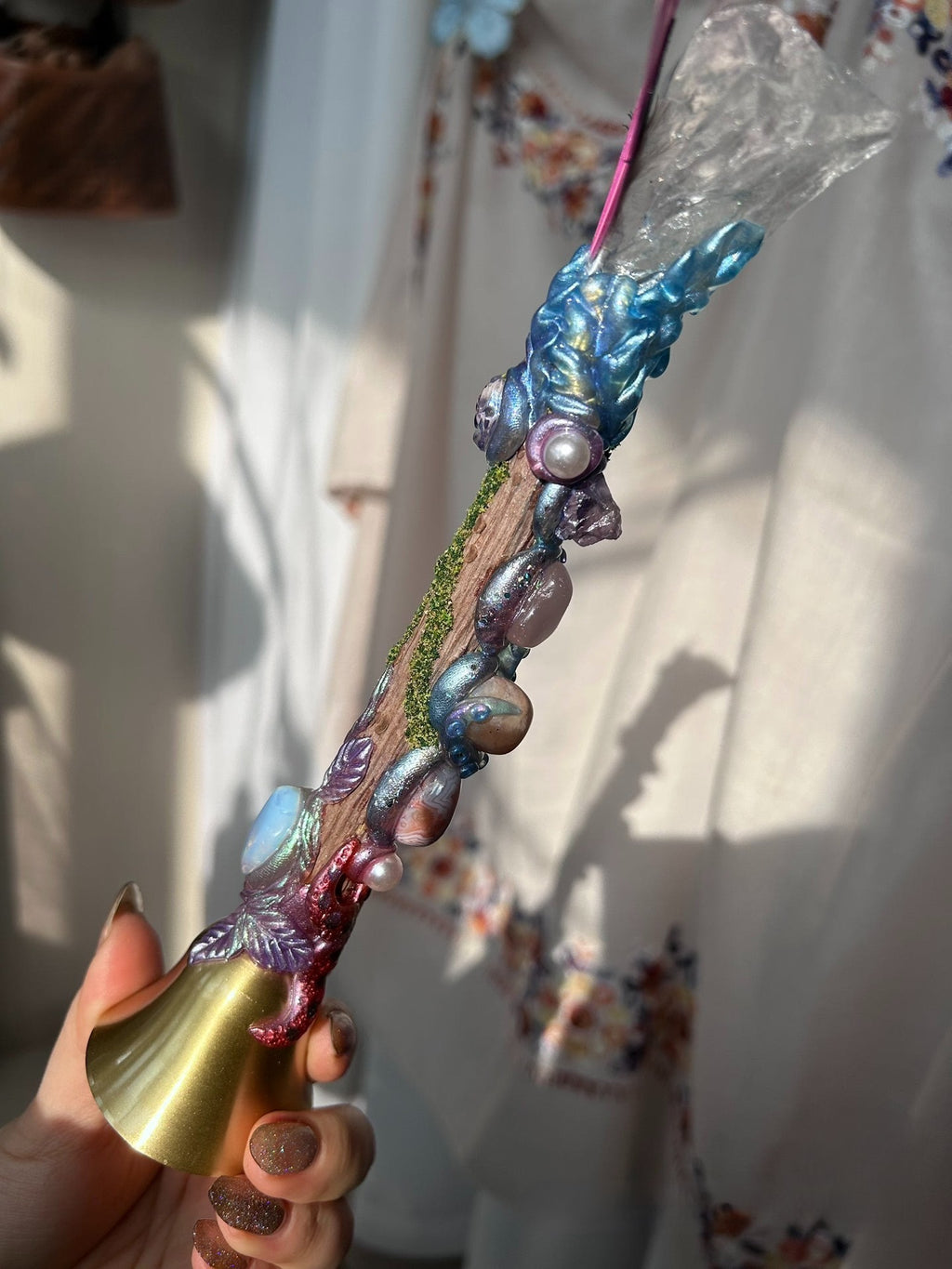 Mermaid’s Message Rattle Wand-sd013