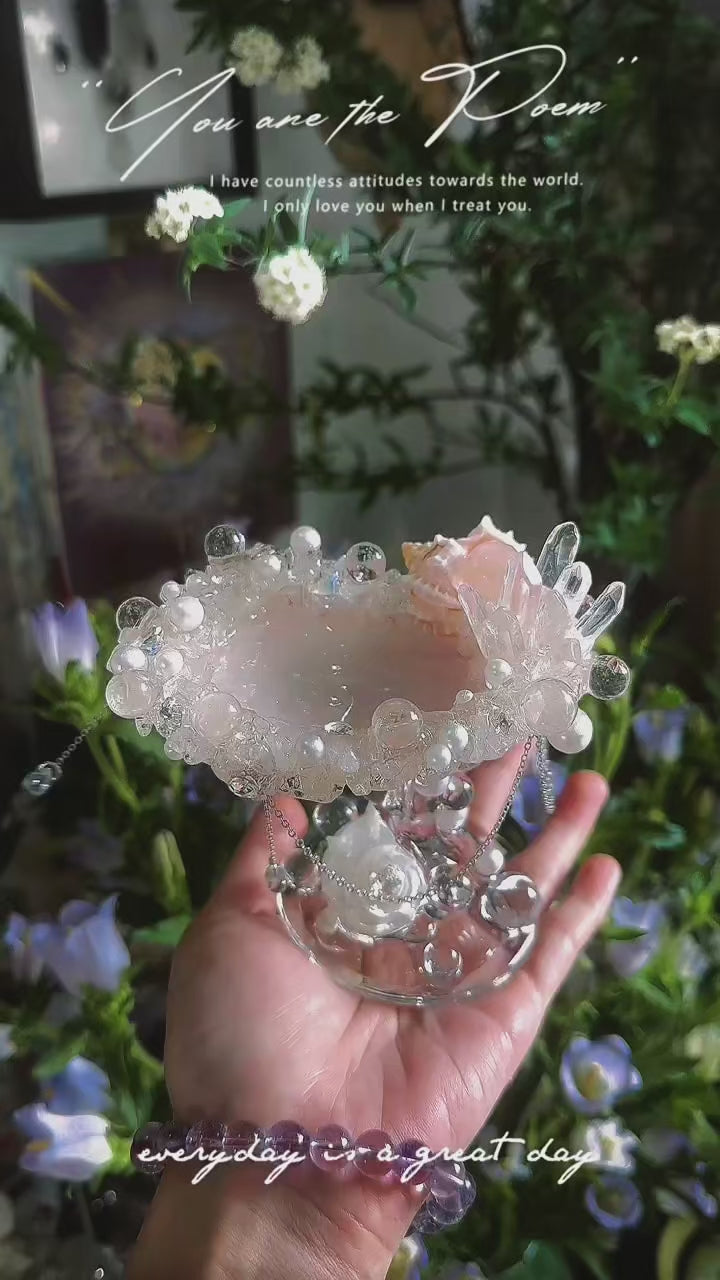 Frosted Shell Crystal Tray-QQ024