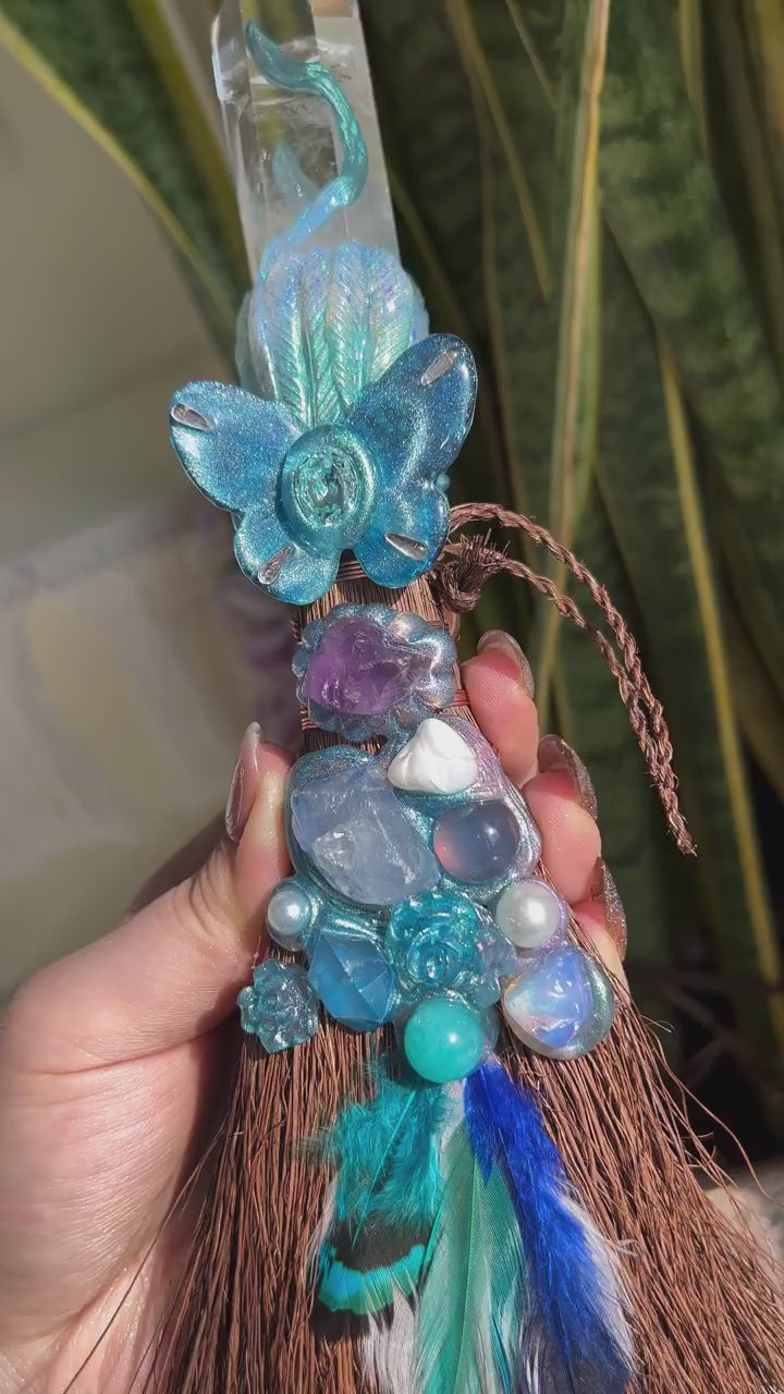 Crystal Butterfly Besom-sd007