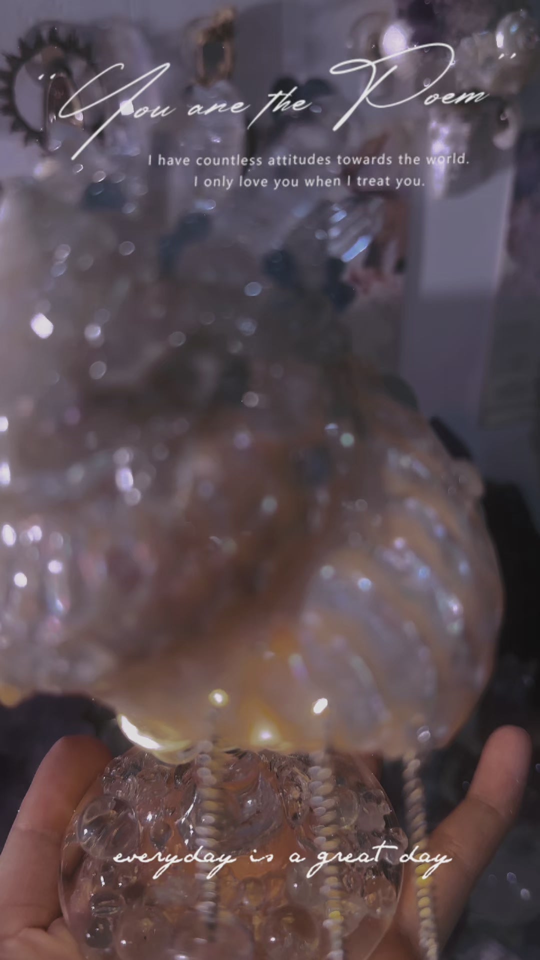 Tall Silver Tower Snail Crystal Lamp-QQ002